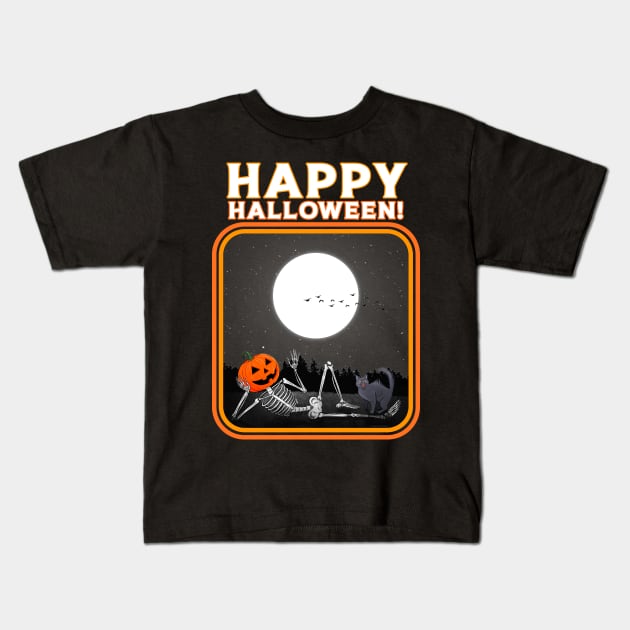 Happy Halloween! Kids T-Shirt by Justanos